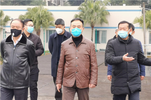 资阳市委常委、市政府常务副市长刘铁一行莅临资阳壹定发最新官方网站检查指导疫情防控工作